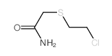 Acetamide,2-[(2-chloroethyl)thio]- structure