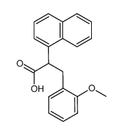 3-(2-METHOXYPHENYL)-2-(NAPHTHALEN-1-YL)PROPANOIC ACID结构式