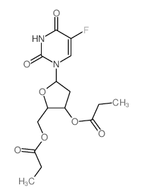Uridine, 2-deoxy-5-fluoro-, 3,5-dipropionate结构式