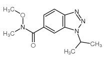 N-methoxy-N-methyl-3-propan-2-ylbenzotriazole-5-carboxamide Structure