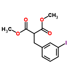 Dimethyl (3-iodobenzyl)malonate结构式