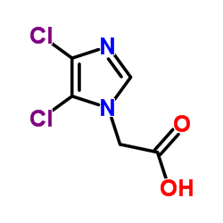 (4,5-Dichloro-1H-imidazol-1-yl)acetic acid结构式