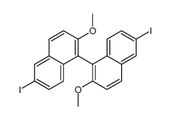 6-iodo-1-(6-iodo-2-methoxynaphthalen-1-yl)-2-methoxynaphthalene结构式