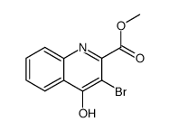 3-bromo-4-hydroxy-quinoline-2-carboxylic acid methyl ester结构式