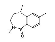 1,4,8-trimethyl-2,3-dihydro-1,4-benzodiazepin-5-one结构式
