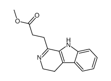 3-(4,9-dihydro-3H-β-carbolin-1-yl)-propionic acid methyl ester Structure