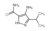 4-AMINO-3-ISOPROPYL-1H-PYRAZOLE-5-CARBOXAMIDE Structure