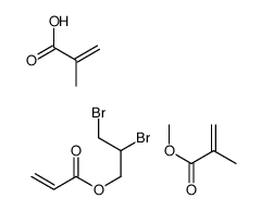 2,3-dibromopropyl prop-2-enoate,methyl 2-methylprop-2-enoate,2-methylprop-2-enoic acid Structure