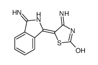 4-amino-5-(3-aminoisoindol-1-ylidene)-1,3-thiazol-2-one结构式