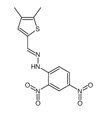 N-[1-(4,5-Dimethyl-thiophen-2-yl)-meth-(E)-ylidene]-N'-(2,4-dinitro-phenyl)-hydrazine Structure