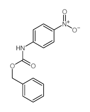 Carbamicacid, N-(4-nitrophenyl)-, phenylmethyl ester Structure