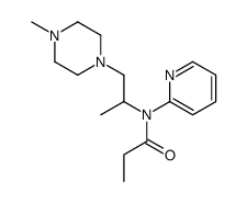 N-[1-(4-methylpiperazin-1-yl)propan-2-yl]-N-pyridin-2-ylpropanamide结构式