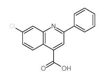 7-chloro-2-phenyl-quinoline-4-carboxylic acid结构式