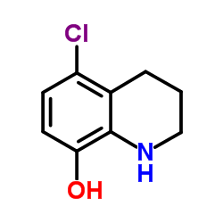 5-CHLORO-1,2,3,4-TETRAHYDRO-QUINOLIN-8-OL结构式