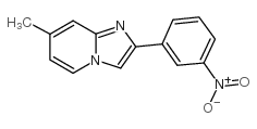 7-甲基-2-(3-硝基苯基)咪唑并[1,2-a]吡啶结构式