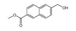 methyl 6-hydroxymethyl-2-naphthalenecarboxylate Structure