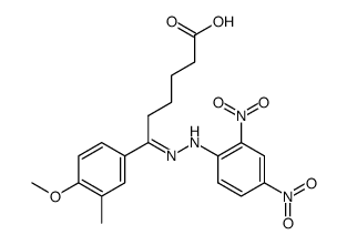 6-<2,4-Dinitrophenylhydrazono>-6-<4-methoxy-3-methyl-phenyl>-hexansaeure Structure