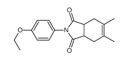 2-(4-ethoxyphenyl)-5,6-dimethyl-3a,4,7,7a-tetrahydroisoindole-1,3-dione结构式