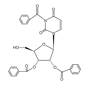 2',3'-O,N3-tribenzoyluridine Structure