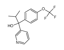 α-isopropyl-α-[p-(trifluoromethoxy)phenyl]-3-pyridinemethanol结构式