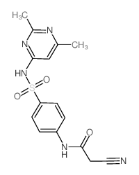 2-cyano-N-(4-{[(2,6-dimethylpyrimidin-4-yl)amino]sulfonyl}phenyl)acetamide Structure