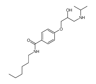 N-Hexyl-4-[2-hydroxy-3-[(1-methylethyl)amino]propoxy]benzamide structure