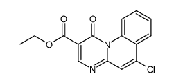 6-chloro-1-oxo-1H-pyrimido[1,2-a]quinoline-2-carboxylic acid ethyl ester结构式