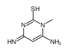 4,6-diamino-1-methylpyrimidine-2-thione Structure