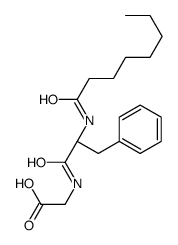 2-[[(2S)-2-(octanoylamino)-3-phenylpropanoyl]amino]acetic acid Structure