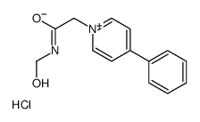 N-(hydroxymethyl)-2-(4-phenylpyridin-1-ium-1-yl)acetamide,chloride Structure