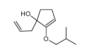 2-(2-methylpropoxy)-1-prop-2-enylcyclopent-2-en-1-ol结构式