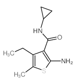 3-Thiophenecarboxamide,2-amino-N-cyclopropyl-4-ethyl-5-methyl-(9CI) picture