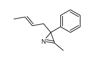 (E)-2-(2-Butenyl)-3-methyl-2-phenyl-2H-azirin结构式