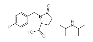 (2S)-1-[(4-fluorophenyl)methyl]-5-oxopyrrolidine-2-carboxylic acid,N-propan-2-ylpropan-2-amine Structure