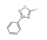 3-phenyl-1-oxa-2,4-diaza-3-azoniacyclopent-3-ene-5-thione结构式