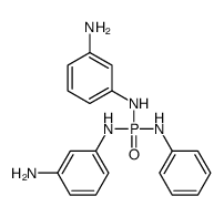 3-N-[(3-aminoanilino)-anilinophosphoryl]benzene-1,3-diamine Structure