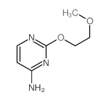 2-(2-methoxyethoxy)pyrimidin-4-amine结构式