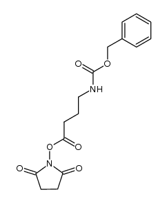 N-hydroxysuccinimide ester of 4-[(carbobenzyloxy)amino]butyric acid Structure