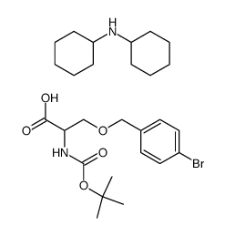 N-Boc-O-(4-brombenzyl)serin Structure