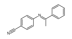 4-(1-phenylethylideneamino)benzonitrile结构式