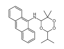 N-anthracen-9-yl-6,6-dimethyl-3-propan-2-yl-1,2,4-trioxan-5-amine Structure