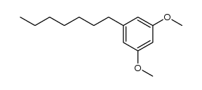 5-n-heptyl resorcinol dimethyl ether Structure