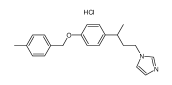 {4-[3-(1-Imidazolyl)-1-methylpropyl]-phenyl}-(4-methylbenzyl)-ether, hydrochloride Structure