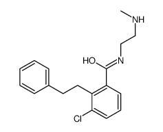 3-chloro-N-[2-(methylamino)ethyl]-2-(2-phenylethyl)benzamide结构式