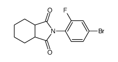 2-(4-bromo-2-fluorophenyl)-3a,4,5,6,7,7a-hexahydroisoindole-1,3-dione Structure