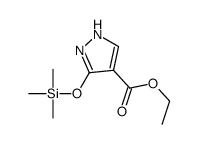 ethyl 5-trimethylsilyloxy-1H-pyrazole-4-carboxylate Structure