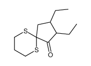 2,3-diethyl-6,10-dithiaspiro[4.5]decan-4-one Structure