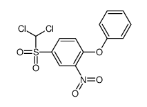 4-(dichloromethylsulfonyl)-2-nitro-1-phenoxybenzene Structure