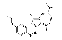 (3,8-dimethyl-5-propan-2-ylazulen-1-yl)-(4-ethoxyphenyl)diazene Structure