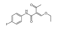 2-(ethoxymethylidene)-N-(4-fluorophenyl)-3-oxobutanamide Structure